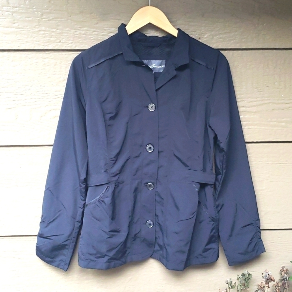 Eddie Bauer Travex Jacket Black Small S rain jacket